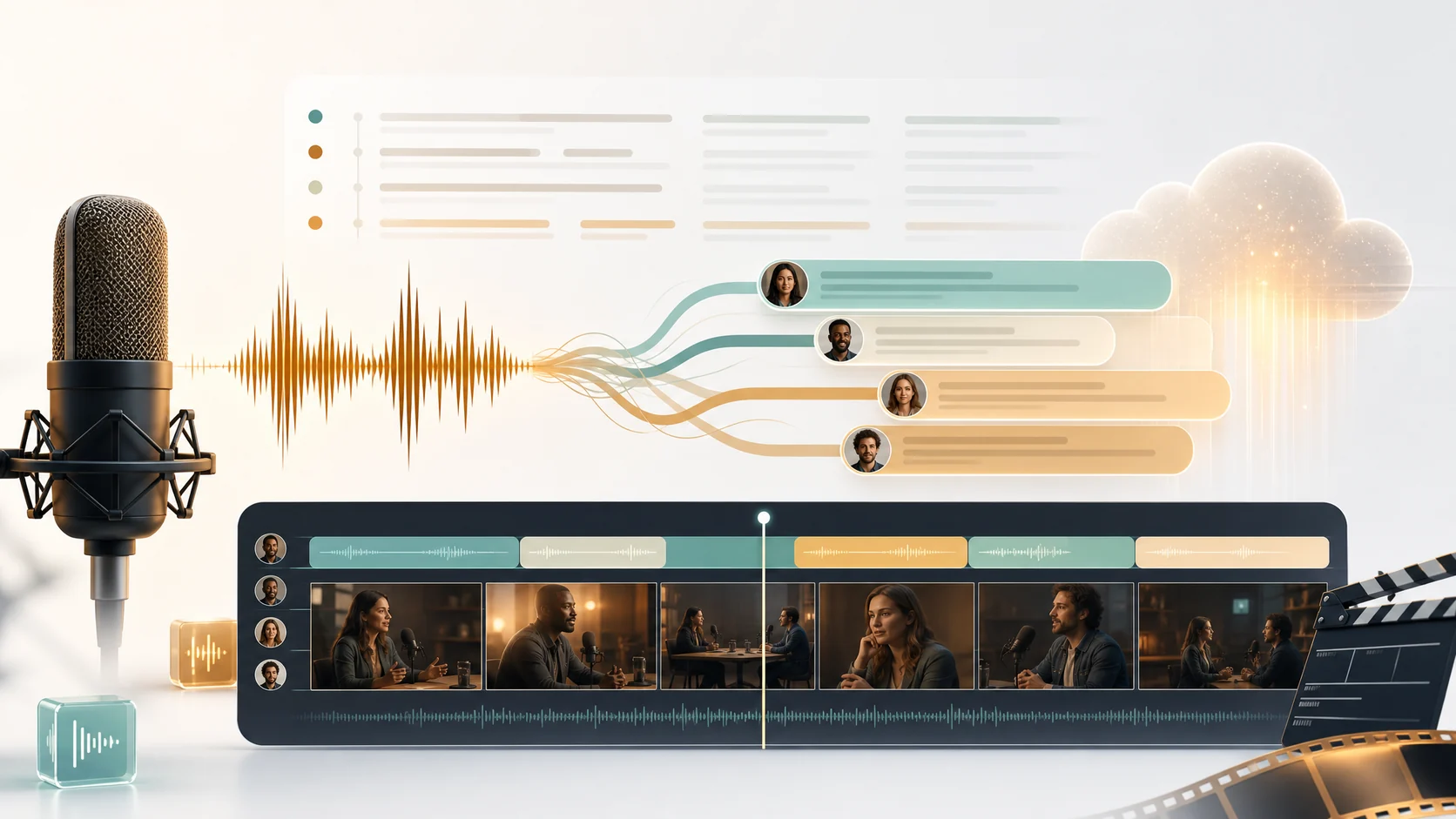 Dialogue-heavy footage